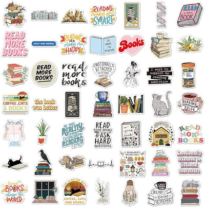 BKGY Pack of 100 Self-Adhesive Stickers Scrapbooking Aesthetic Laptop Kindle Phone The Cup The Chest BKGY